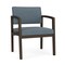 Lesro Lenox Wood Wide Guest Chair Wood Frame, Mocha, RF Serene Upholstery LW1201 - alternate 1